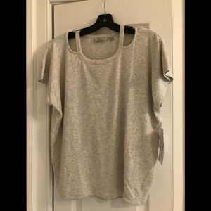 Athleta Glimpse Open Neck Tee